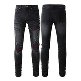 Amiri Jeans Patch Ripped Stretch Slim Fit #1302