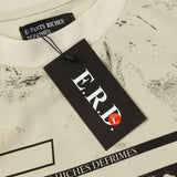 ERD T Shirts Short Sleeve Cartoon Print Loose Casual
