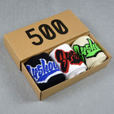 Mens Socks Colored Letter Long Tube