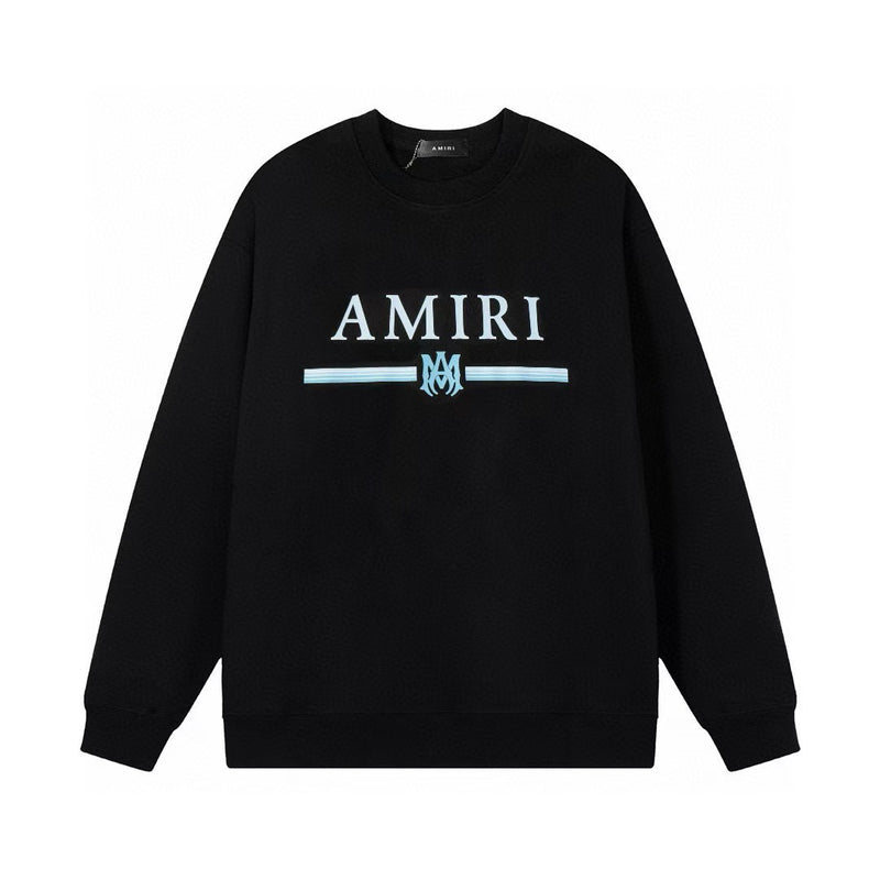 Amiri Sweatshirt autumn and winter AMI gradual change thread round neck pullover sweater men and women