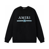 Amiri Sweatshirt autumn and winter AMI gradual change thread round neck pullover sweater men and women