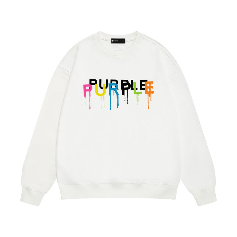 Purple Brand Sweatshirt Loose Crew Neck Sweater