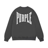 Purple Brand Sweatshirt Loose Crew Neck Sweater