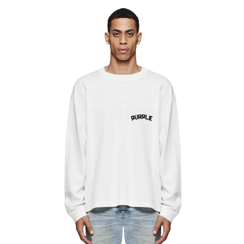 Purple Brand Long Sleeve T-Shirt Fashion Loose Long Sleeve Top