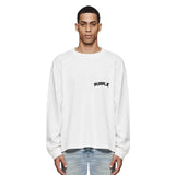 Purple Brand Long Sleeve T-Shirt Fashion Loose Long Sleeve Top