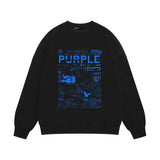 Purple Brand Sweatshirt Loose Crew Neck Sweater