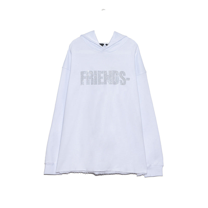 Vlone Hoodie Autumn Winter Hot Diamond Alphabet Hooded