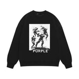 Purple Brand Sweatshirt Loose Crew Neck Sweater