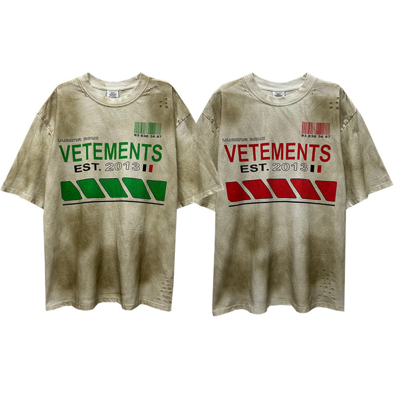 Men Vintage T-Shirts VTM ‌Wasteland Punk Old VTG Short Sleeve T-Shirts
