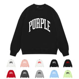 Purple Brand Sweatshirt Loose Crew Neck Sweater