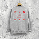 Purple Brand Sweatshirt Loose Crew Neck Sweater