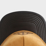 Trendy flat brimmed hat suede brooklyn bnky