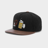 Trendy flat brimmed hat fall winterheattech