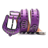 Hip-hop punk rhinestone belt rhinestone crown