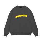 Purple Brand Sweatshirt Loose Crew Neck Sweater