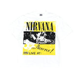 Men Vintage T-Shirts Vintage Cobain Nirvana Band Wash Old Short Sleeves Loose