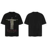 Men Vintage T-Shirts Saint Michael Tee Saint Tears