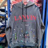 Gallery Dept Hoodie Loose Casual Distressed Hoodie