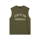Fog Essentials tank summer FOG letter round neck pullover vest
