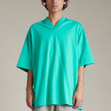 Fog Essentials T shirt Offset Logo Loose V-neck T shirt