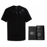 Chh Chrome Hearts T Shirts  Star Hot Diamond Short-sleeved T-shirt