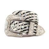 Hip-hop punk rhinestone belt for men and women neutral