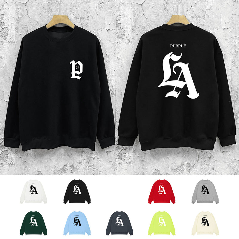 Purple Brand Sweatshirt Loose Crew Neck Sweater