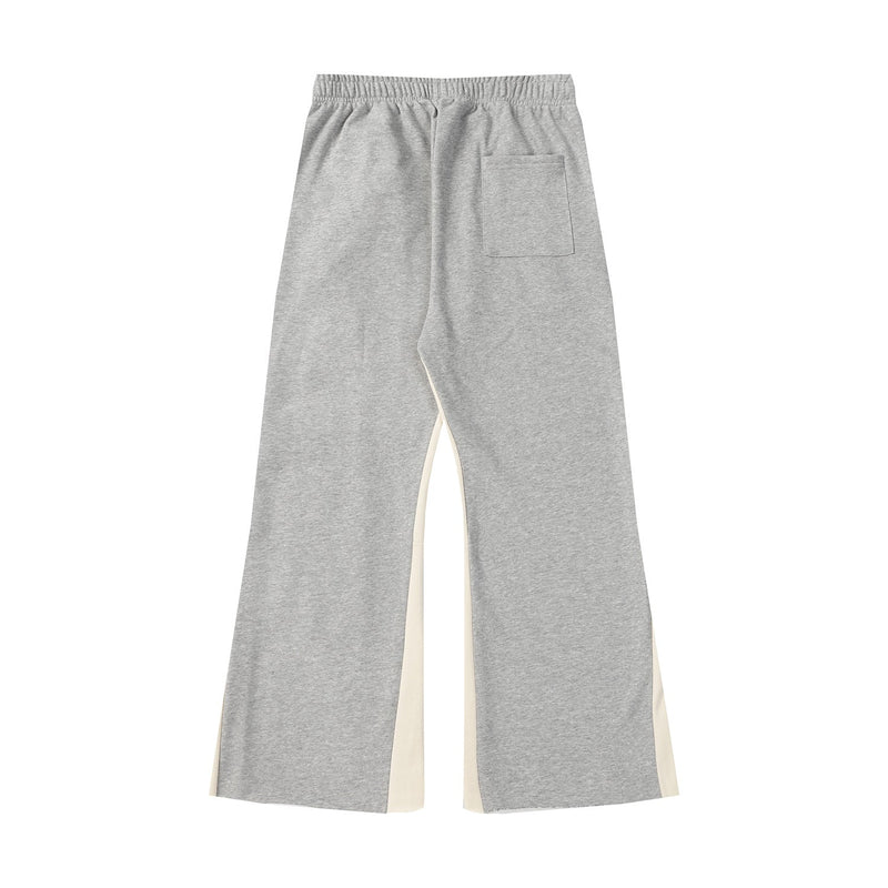 HS Sweatpants Patchwork Retro Puff Print Pure Cotton