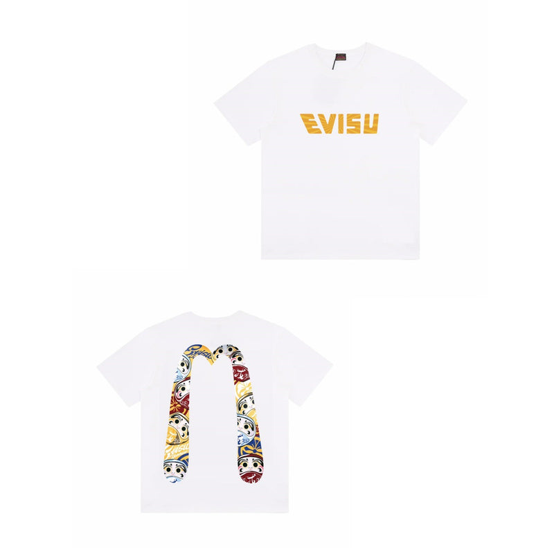 Evisu T Shirts Loose Versatile Casual T-Shirts