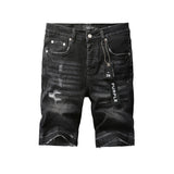 Purple Brand Denim Shorts High Street Black