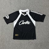 Corteiz T Shirt Red Jersey Short Sleeve Loose