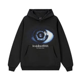 Vintage Hoodie God's Eye Vintage Hooded Sweater Print Crew Neck Sweater