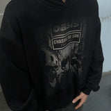 Mens Vintage T-Shirts Vintage SAINT MICHAEL CHO Oasis Band Fall/Winter Hooded Sweater