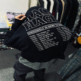 Men Vintage T-Shirts American Vintage Saint Black Flag Black Flag Hooded