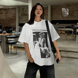 ERD T Shirts Marilyn Portrait Short Sleeve Casual