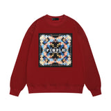 Purple Brand Sweatshirt Loose Crew Neck Sweater