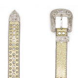 Hip-hop punk rhinestone belt punk style