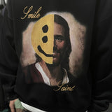 Mens Vintage T-Shirts SAINT MICHAEL print vintage hooded sweater