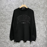 Purple Brand Long Sleeve T-Shirt Fashion Loose Long Sleeve Top