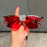 Trendy punk glasses y2k flame sunglasses
