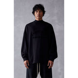 Fog Essentials Long Sleeve T-Shirt Silicone Logo Loose Crew Neck Long Sleeve T-Shirt