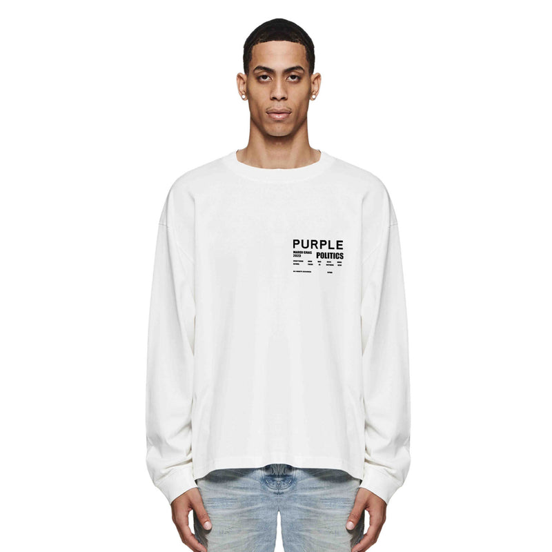 Purple Brand Long Sleeve T-Shirt Fashion Loose Long Sleeve Top