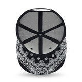 Trendy flat brimmed hat breathable mesh