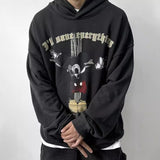 Mens Vintage T-Shirts vintage spoof Mickey print loose
