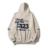 Cardigan Baseball Jacket Autumn and Winter Letter Vintage Print Zipper Cardigan Hoodie