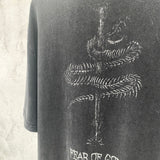 Fog Essentials T Shirts Spring and Summer FOG Joint Series Washing Water Old Crew Neck Short Sleeves