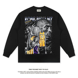 Nba Long Sleeve Shirt American Street Washed Pure Cotton