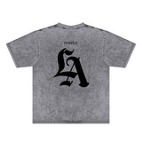 Purple Brand Distressed T Shirts Short Sleeve