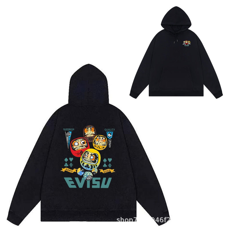 Evisu Hoodie Letter Print Male