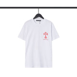 CHH Chrome Heart T Shirts Sanskrit Color Printing Loose Cotton Casual Crew Neck Short Sleeve T-Shirt